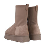 Kaki bruine mixed winterboot Annabel_