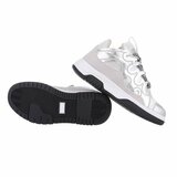 Lage zilveren mix sneaker Anatoli_