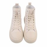 Beige hoge daimen sneaker Andreja_