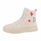 Beige hoge daimen sneaker Andreja_