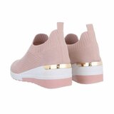 Rose lage textiel step in sneaker Angella_