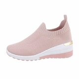 Rose lage textiel step in sneaker Angella_