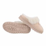 Beige daimen winter mule Aniz_