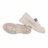 Beige-blauwe mocassin Anjela_