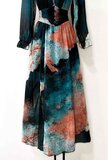 Sierlijke mixed colours maxi jurk _