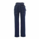 Hippe cargo hoge taille blue jeans_