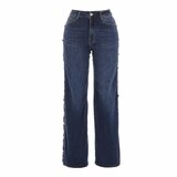 Trendy relaxed fit blue jeans_