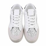 Lage wit-zilveren sneaker Jelina_