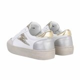 Lage wit-gouden sneaker Jelina_