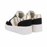 Lage zwarte mixed sneaker Anobe_