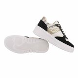 Lage zwarte mixed sneaker Anobe_