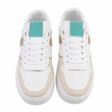 Lage groene mixed sneaker Anobe_