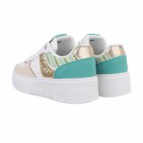 Lage groene mixed sneaker Anobe_