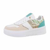 Lage groene mixed sneaker Anobe_