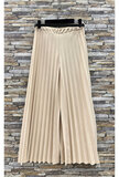 Beige broek in plisse_