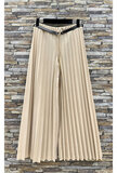 Beige broek in plisse_