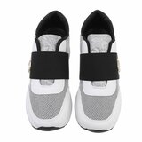 Wit-zwarte hoge sneaker Giny_