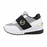 Wit-zwarte hoge sneaker Giny_