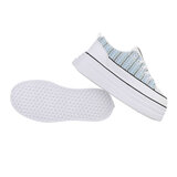 Wit-blauwe hoge sneaker Antolina_