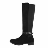 Bottes hautes suèdes noires Arazu_