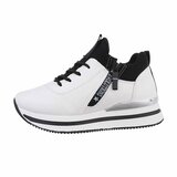 Witte lage sneaker Arila_