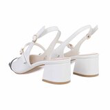 Witte slingback lak pump Armana_