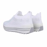 Witte lage textiel sneaker Arnaz_