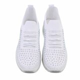 Witte lage textiel sneaker Arnaz_