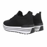 Zwarte lage textiel sneaker Arnaz_