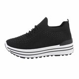 Zwarte lage textiel sneaker Arnaz_