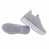 Grijze lage textiel sneaker Arnaz_