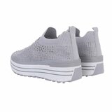 Grijze lage textiel sneaker Arnaz_