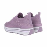 Purperen lage textiel sneaker Arnaz_