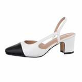 Witte slingback pump Margreet_