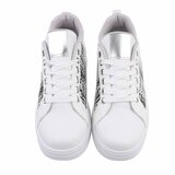 Lage grijze mixed sneaker Adinda_