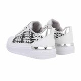 Lage grijze mixed sneaker Adinda_