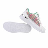 Lage groene mixed sneaker Adinda_