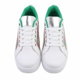 Lage groene mixed sneaker Adinda_