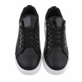 Lage zwarte mixed sneaker Adinda_