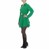 Korte groene jurk in chiffon_