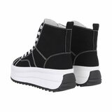 Zwarte hoge sneaker textiel sneaker Aranka_