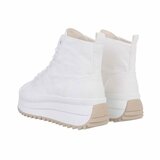 Witte hoge sneaker textiel sneaker Aranka_