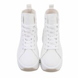 Witte hoge sneaker textiel sneaker Aranka_