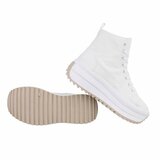 Witte hoge sneaker textiel sneaker Aranka_