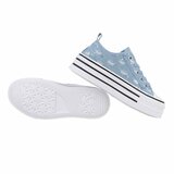 Lage blauwe sneaker Hiba_