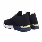 Lage donker blauwe sock sneaker Susan._