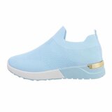 Lage licht blauwe sock sneaker Susan._