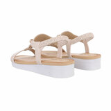 Beige lage sandaal Bjork_