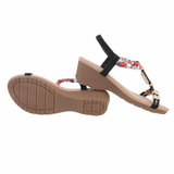 Zwarte sandaal met sleehak Abida_