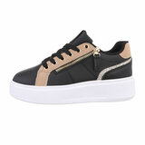  Lage zwarte sneaker Asul_